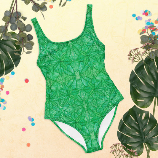 Flourish Watercolor One-Piece Swimsuit