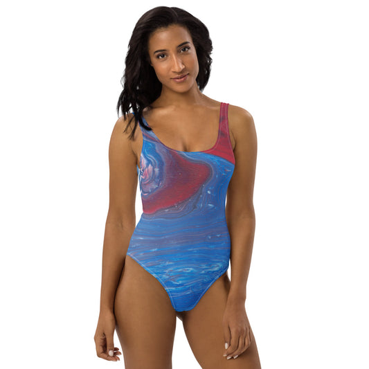 American Spiral One-Piece Swimsuit