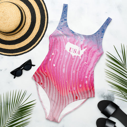 USA One-Piece Swimsuit