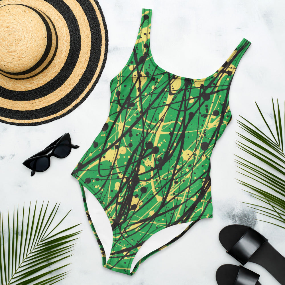 Dance of the Ancestors Splatter Swimsuit