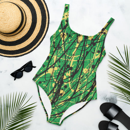 Dance of the Ancestors Splatter Swimsuit